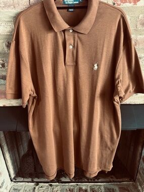 NWOT Polo by Ralph Lauren Brown Classic Pima Cotton Polo